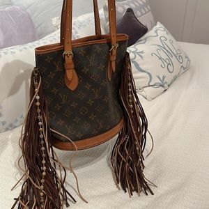 BOHO Louis Vuitton bucket bag small